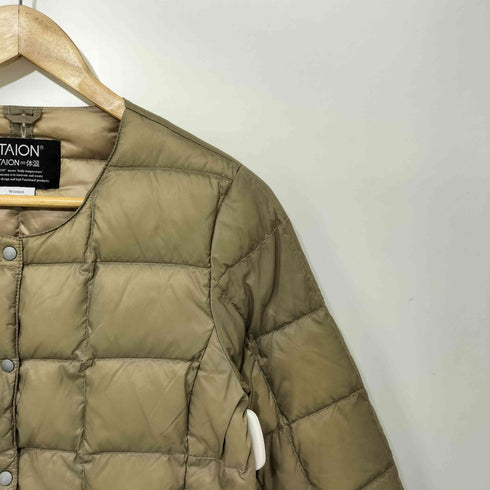 タイオン TAION W CREW NECK BUTTON DOWN JKT インナーダウンジャケット レディース JPN:M