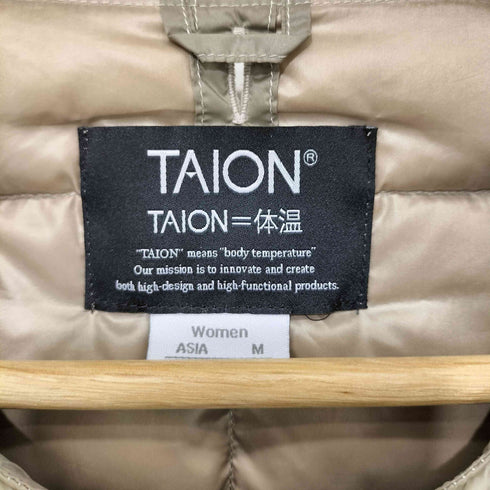 タイオン TAION W CREW NECK BUTTON DOWN JKT インナーダウンジャケット レディース JPN:M