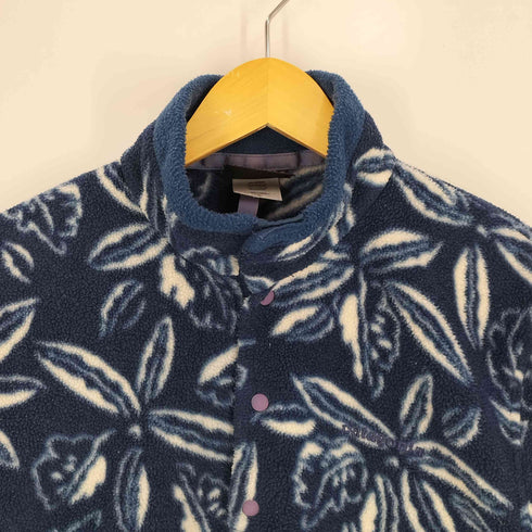 パタゴニア patagonia 00s メキシコ製 SYNCHILLA シンチラ ハイビスカス 花柄 SNAP-T スナップT プルオーバーフリース メンズ import:M