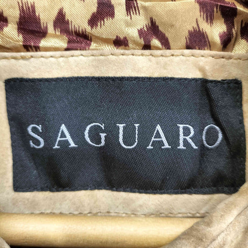 SAGUARO スタッズフリンジレザージャケット レディース import:M