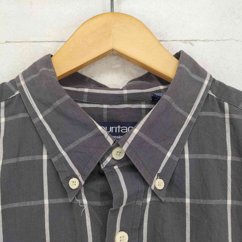 ピューリタン PURITAN チェック柄ボタンダウンシャツ メンズ import:L