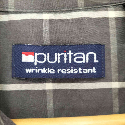 ピューリタン PURITAN チェック柄ボタンダウンシャツ メンズ import:L
