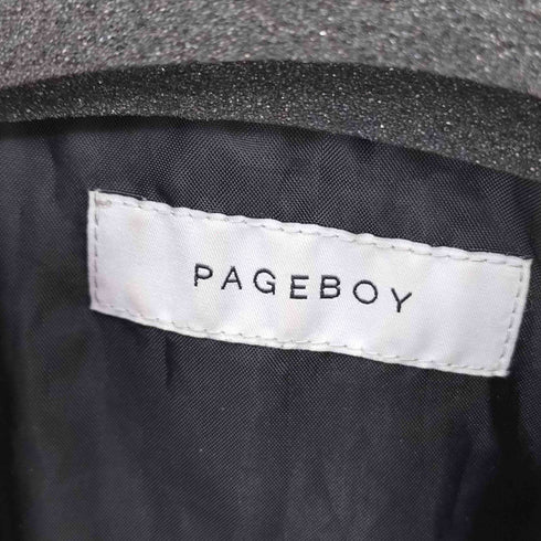 ページボーイ PAGEBOY ダブルジップ サンドヴィンテージ フェイクレザー ブルゾン レディース FREE