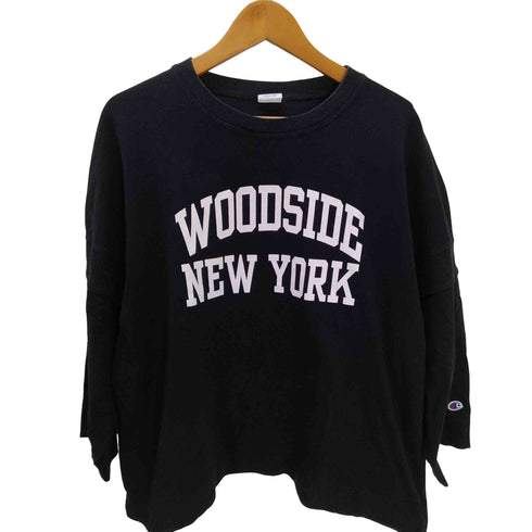 チャンピオン Champion 22AW 別注 RELUME LONG SLEEVE T SHIRT FOOT BALL フットボール カレッジ Tシャツ カットソー レディース JPN:L