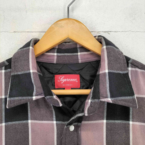 シュプリーム Supreme 18AW Quilted Faded Plaid Shirt メンズ import:M