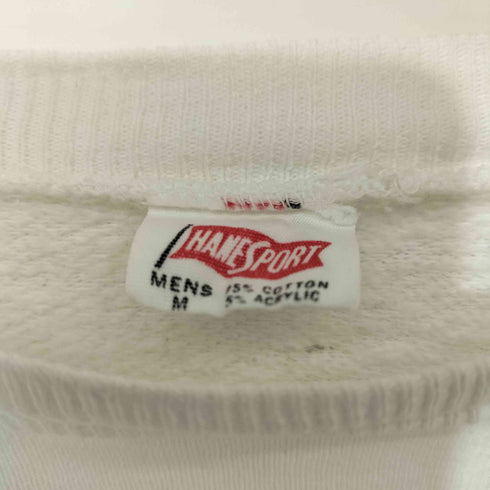 ヘインズ Hanes Sport 60s vintage フロッキープリント ラグラン 半袖 スウェット メンズ import:M