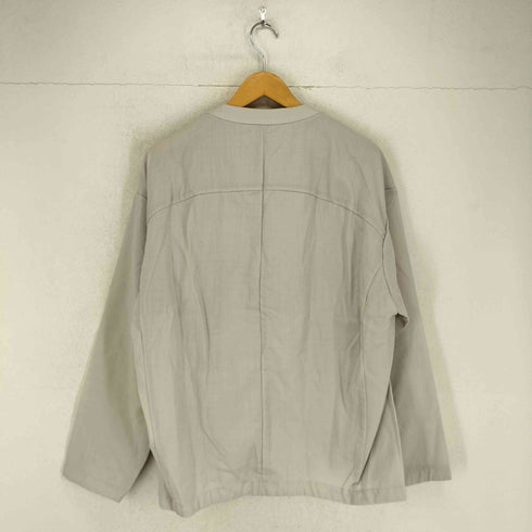 アタッチメント ATTACHMENT HARD TWISTED WOOL TROPICAL COLLARLESS JACKET メンズ 2