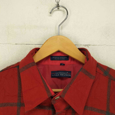 ヴァンヒューゼン VAN HEUSEN ネルシャツ メンズ import:XL
