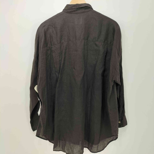 スピックアンドスパン Spick and Span 24SS 80リネンカシュクールビッグシャツ レディース