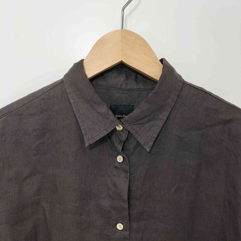 スピックアンドスパン Spick and Span 24SS 80リネンカシュクールビッグシャツ レディース