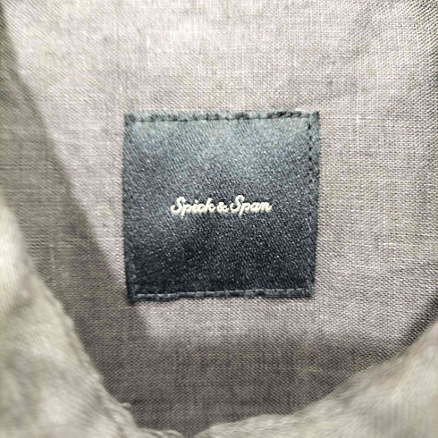 スピックアンドスパン Spick and Span 24SS 80リネンカシュクールビッグシャツ レディース