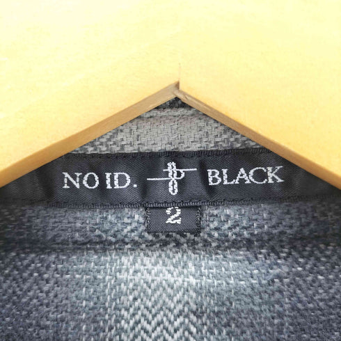 ノーアイディー NO ID. ダメージ加工 コットン フランネル オンブレ チェック L/S シャツ メンズ JPN:2