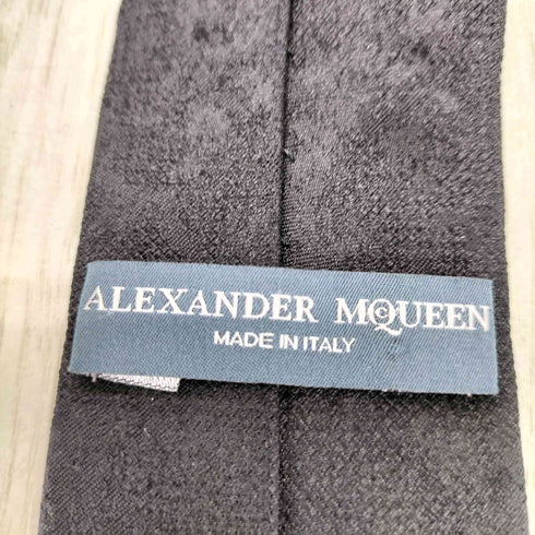 アレキサンダーマックイーン Alexander McQueen イタリア製 ジャガードシルクネクタイ メンズ