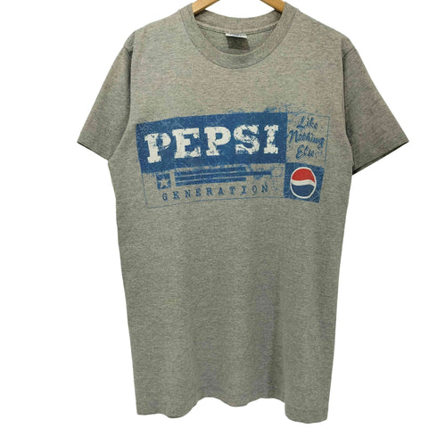 ペプシコーラ PEPSI COLA 90s USA製 袖/裾シングル クルーネック Tシャツ メンズ S/M