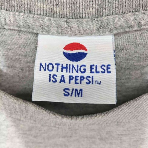 ペプシコーラ PEPSI COLA 90s USA製 袖/裾シングル クルーネック Tシャツ メンズ S/M