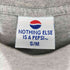 ペプシコーラ PEPSI COLA 90s USA製 袖/裾シングル クルーネック Tシャツ メンズ S/M