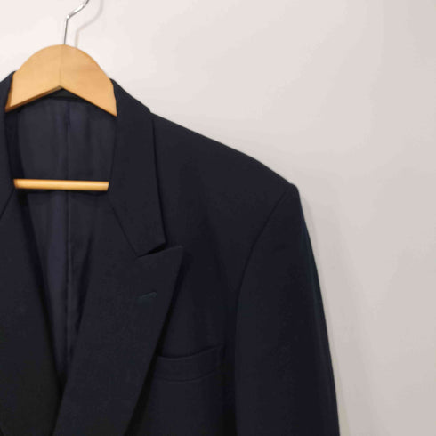 コムデギャルソンオム COMME des GARCONS HOMME 80s 川久保期 ダブルブレスト ピークドラペル テーラードジャケット メンズ JPN:S