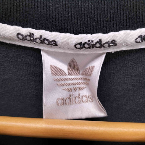 アディダス adidas 80-90S デサント製 バイカラー S/S ポケ付き ポロ スキッパー カットソー Tシャツ メンズ M-L