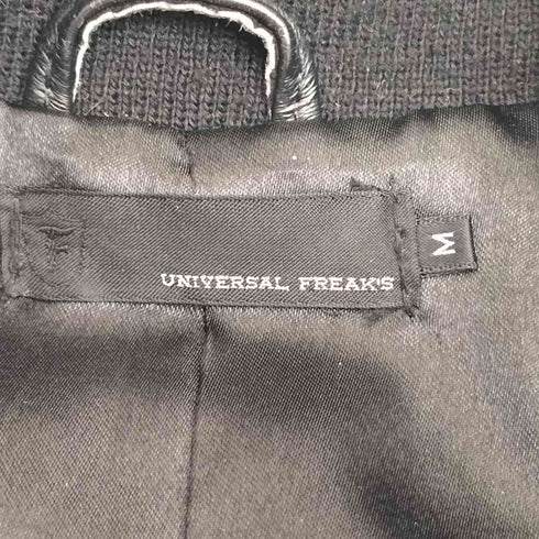 UNIVERSAL FREAKS ピッグスキン ダブルジップ シングルライダース レザージャケット メンズ JPN:M