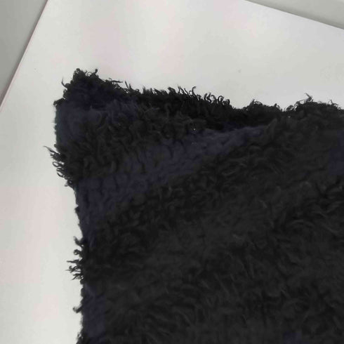イッセイミヤケ ISSEY MIYAKE ウール ナイロン 混紡 ボア フリース アシンメトリー スヌード マフラー レディース ONE SIZE