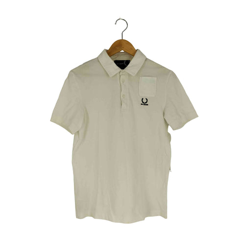 ラフシモンズ RAF SIMONS logo-embroidered cotton polo shirt ロゴ刺繍 鹿の子ポロシャツ メンズ 38