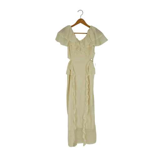 リリーブラウン Lily Brown ストレッチレースラッフルワンピース レディース JPN:0