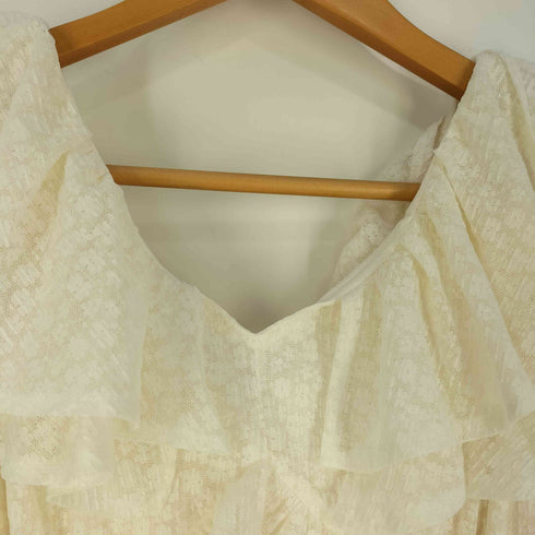 リリーブラウン Lily Brown ストレッチレースラッフルワンピース レディース JPN:0
