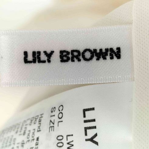 リリーブラウン Lily Brown ストレッチレースラッフルワンピース レディース JPN:0