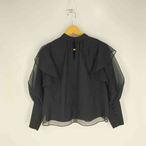 リリーブラウン Lily Brown オーガンザラッフルフリルボウブラウス レディース ONE SIZE