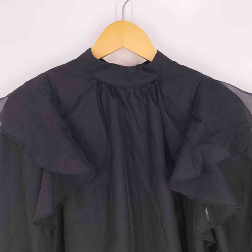 リリーブラウン Lily Brown オーガンザラッフルフリルボウブラウス レディース ONE SIZE