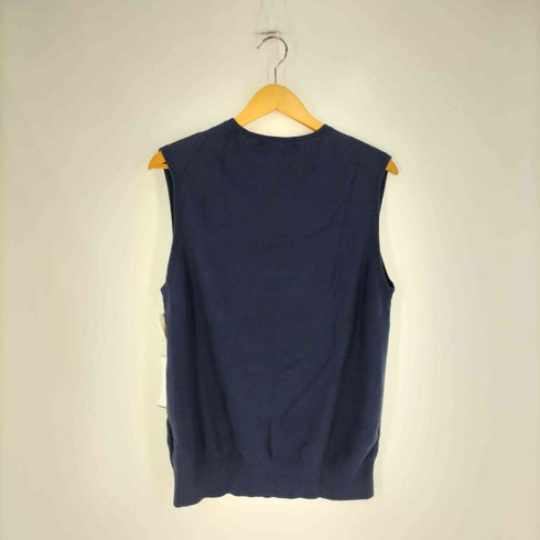 ポロバイラルフローレン Polo by RALPH LAUREN 90-00s PIMA COTTON ポニー刺繍 Vネック コットンニットベスト メンズ import:S