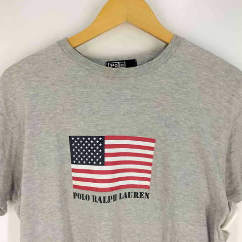 ポロバイラルフローレン Polo by RALPH LAUREN 90-00s 星条旗 クルーネック半袖Tシャツ メンズ 160