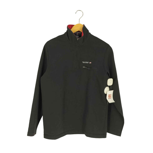 ポロスポーツラルフローレン POLO SPORT RALPH LAUREN 90-00s ロゴ刺繍 ハーフジップ スウェットプルオーバー メンズ import:M