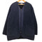 ユニクロ UNIQLO フリースノーカラーコート ネイビー Lサイズ メンズ JPN:L