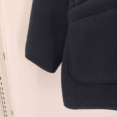 ユニクロ UNIQLO フリースノーカラーコート ネイビー Lサイズ メンズ JPN:L