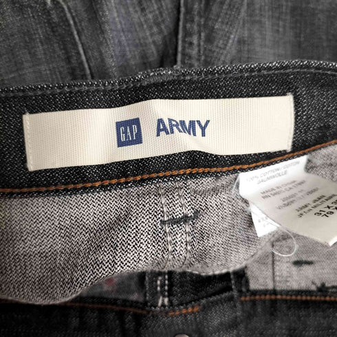 ギャップ Gap 90-2000S OLD ARMY ペイント加工 ベイカーデニムパンツ メンズ 31×32