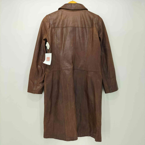 Private Label 羊革 ラムレザー ステンカラーコート レディース JPN:M