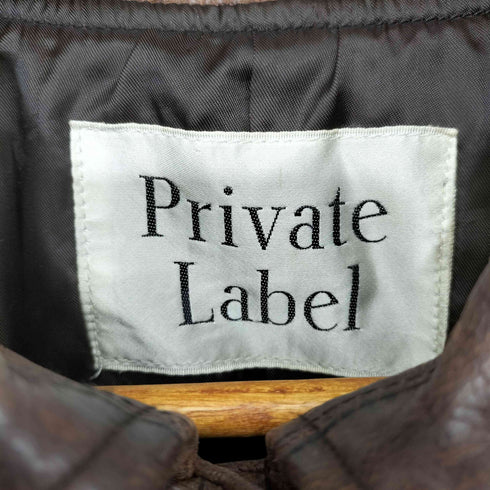 Private Label 羊革 ラムレザー ステンカラーコート レディース JPN:M