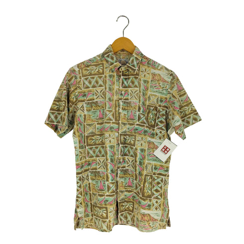 レインスプーナー Reyn Spooner 90S 水着タグ シアサッカー ヨット アロハシャツ メンズ import:S