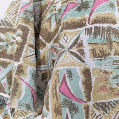 レインスプーナー Reyn Spooner 90S 水着タグ シアサッカー ヨット アロハシャツ メンズ import:S