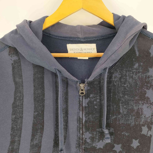 デニムアンドサプライラルフローレン DENIM&SUPPLY RALPH LAUREN 90-00s 星条旗 ジップアップフーディー メンズ import:L