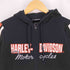 ハーレーダビッドソン HARLEY-DAVIDSON ロゴ刺繍 ジップアップパーカー レディース import:M