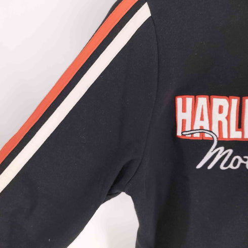 ハーレーダビッドソン HARLEY-DAVIDSON ロゴ刺繍 ジップアップパーカー レディース import:M
