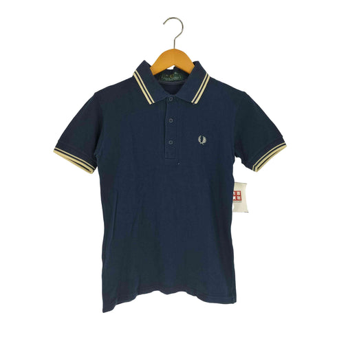 フレッドペリー FRED PERRY 90S 英国製 ロゴ刺繍 鹿の子ポロシャツ メンズ UK:36
