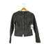 ザラ ZARA ジップデザイン フェイクレザー ノーカラージャケット レディース import:S