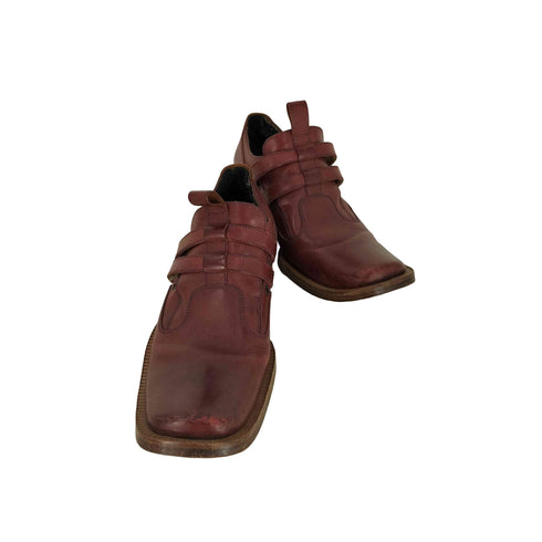 ジページェバイジャンポールゴルチエ JPG by GAULTIER スクエアトゥ ダブルベルクロ レザーシューズ メンズ JPN:26