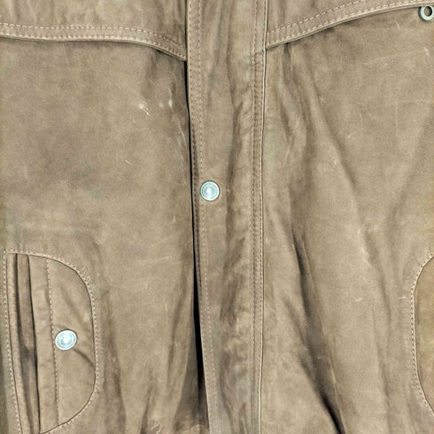 CULTURE cuero legítimo 裏地キルティング リアルスエードブルゾン メンズ import:S