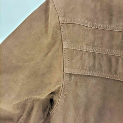 CULTURE cuero legítimo 裏地キルティング リアルスエードブルゾン メンズ import:S