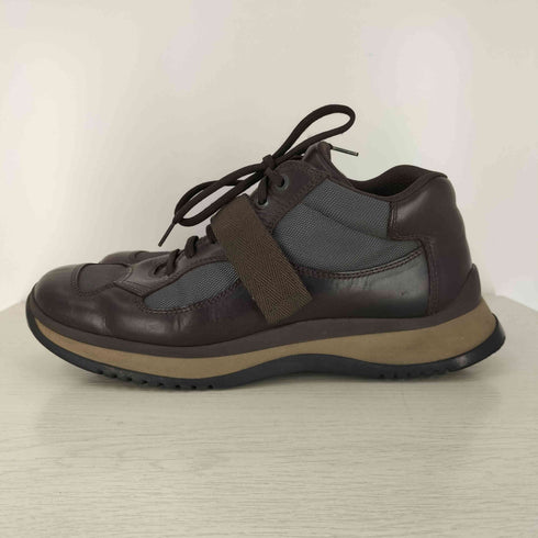 プラダ PRADA SPORTS 00s Leather Mesh Strapped Dat Combat Boots ベルクロ レザー ダット コンバット ブーツ メンズ 8