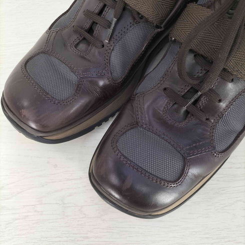 プラダ PRADA SPORTS 00s Leather Mesh Strapped Dat Combat Boots ベルクロ レザー ダット コンバット ブーツ メンズ 8